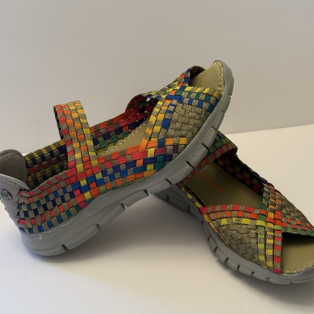 Bernie Mev‎ Comfi Bronze Multi Comfort Shoe Womens 37 Size 6 New - Picture 9 of 10